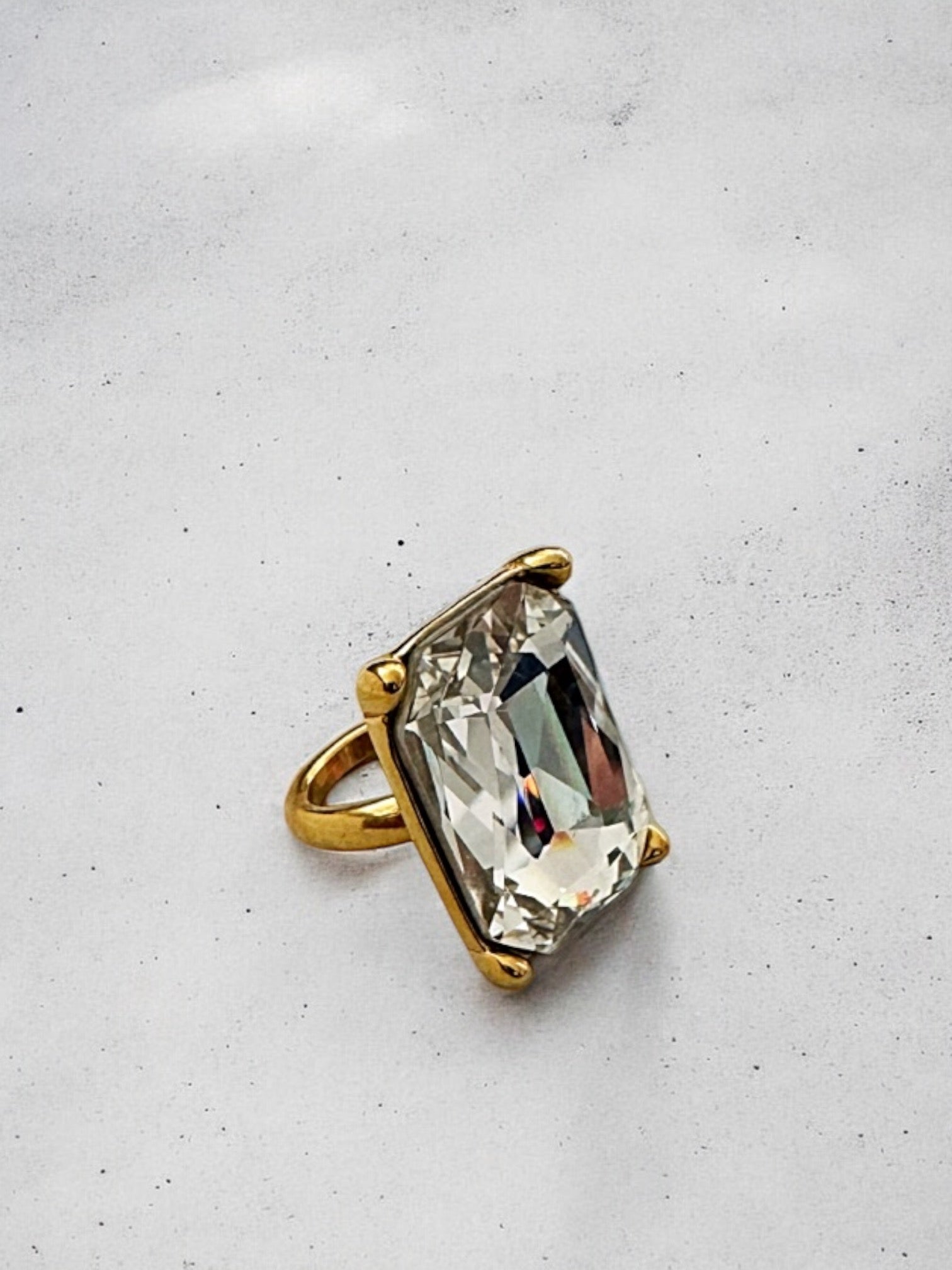 Celeste crystal ring