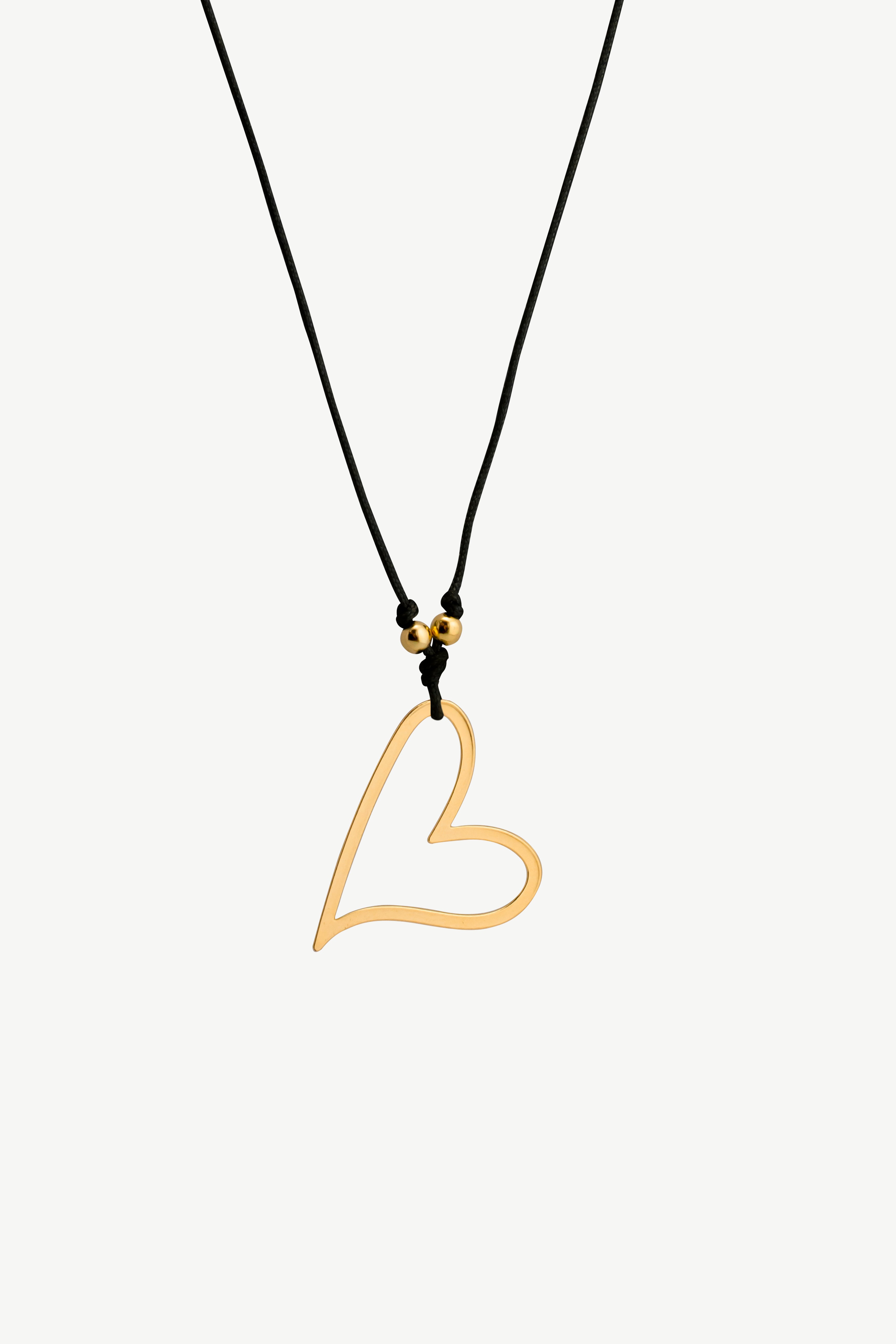 Heart minimal thread necklace