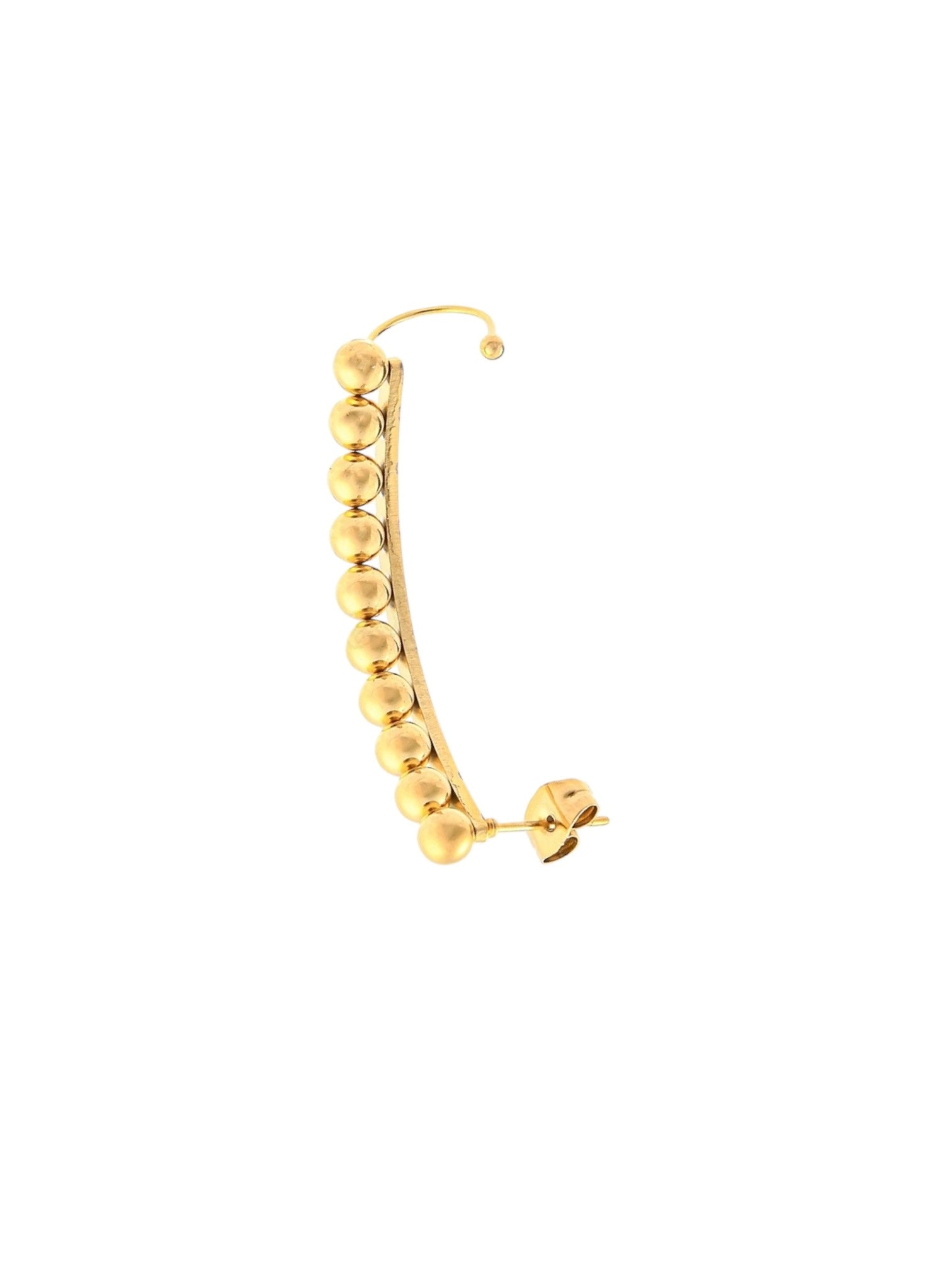 Cara curved bar earring