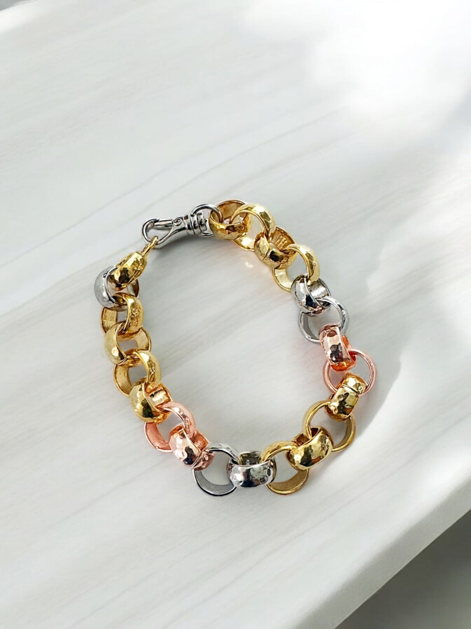 Daisy three tones bracelet