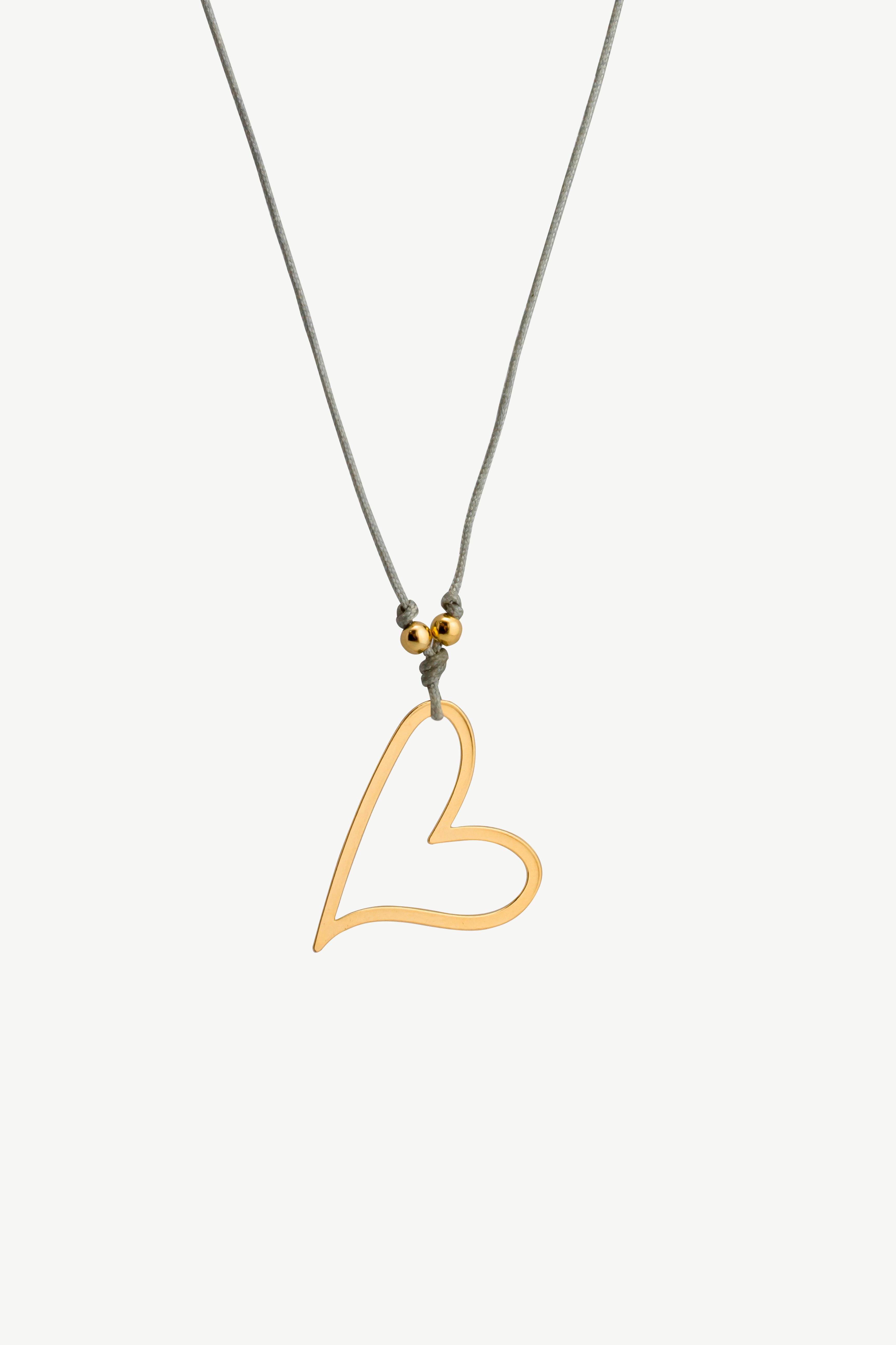 Heart minimal thread necklace