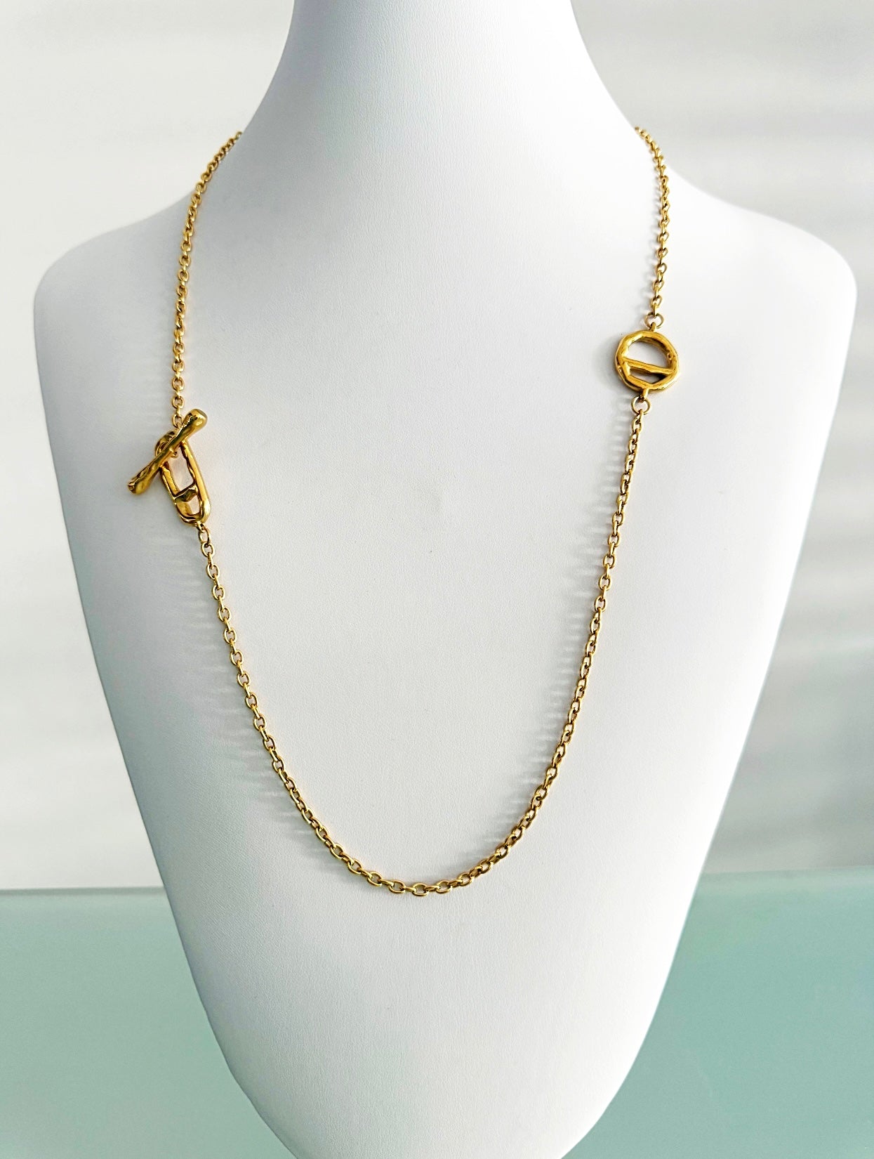 Karina long chain necklace