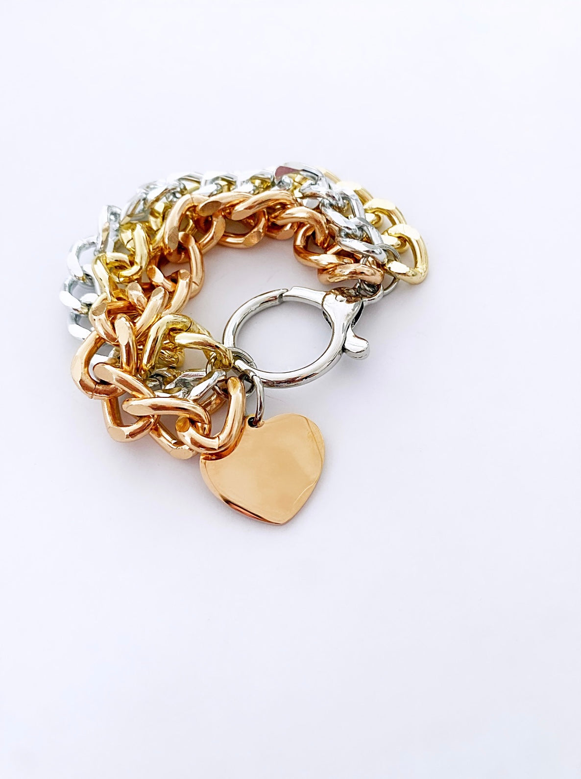 Carly 3 tones chain bracelet