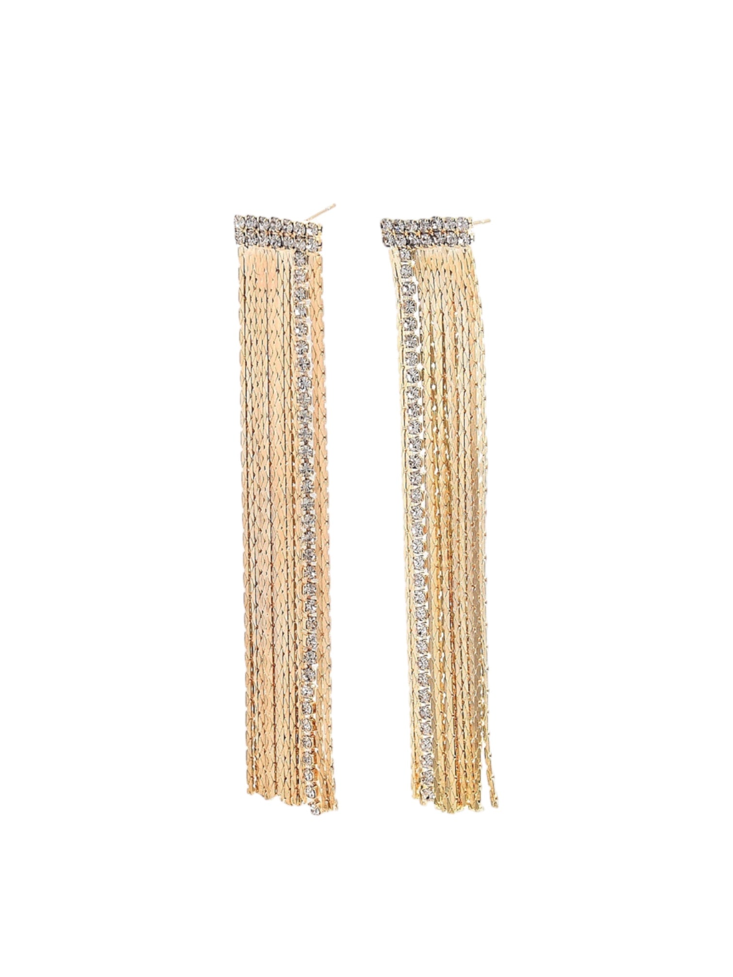 Crystal fringe earring