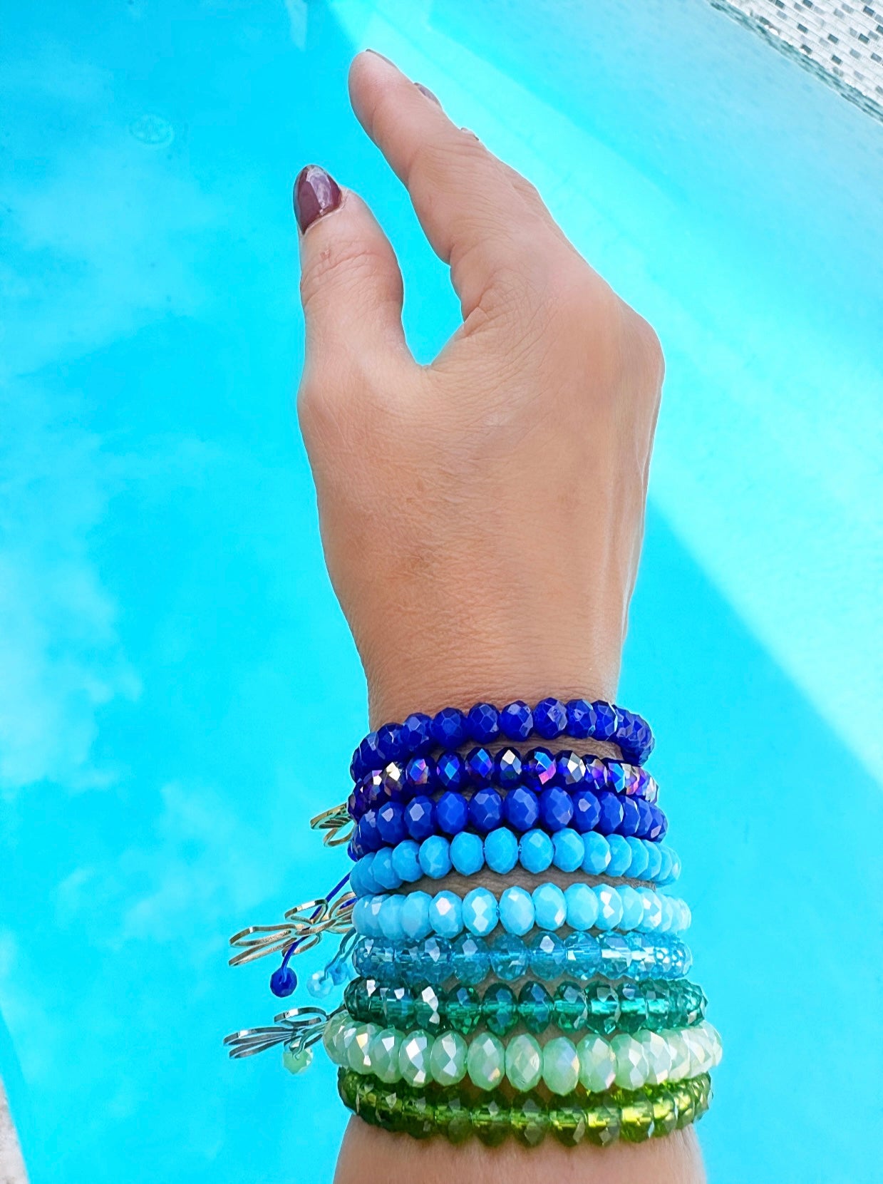 Tropical bracelets set of 3