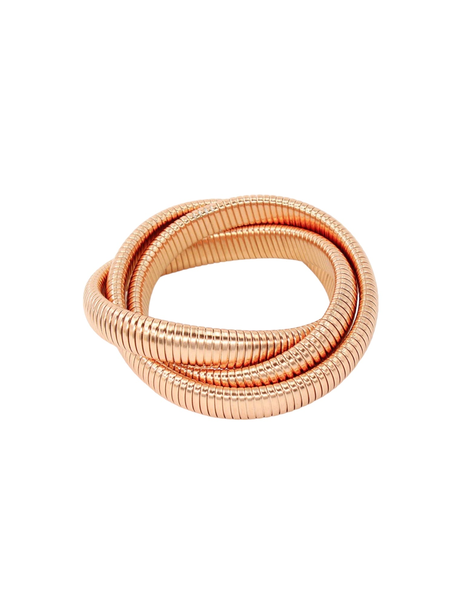 Triple elastic bangle bracelet