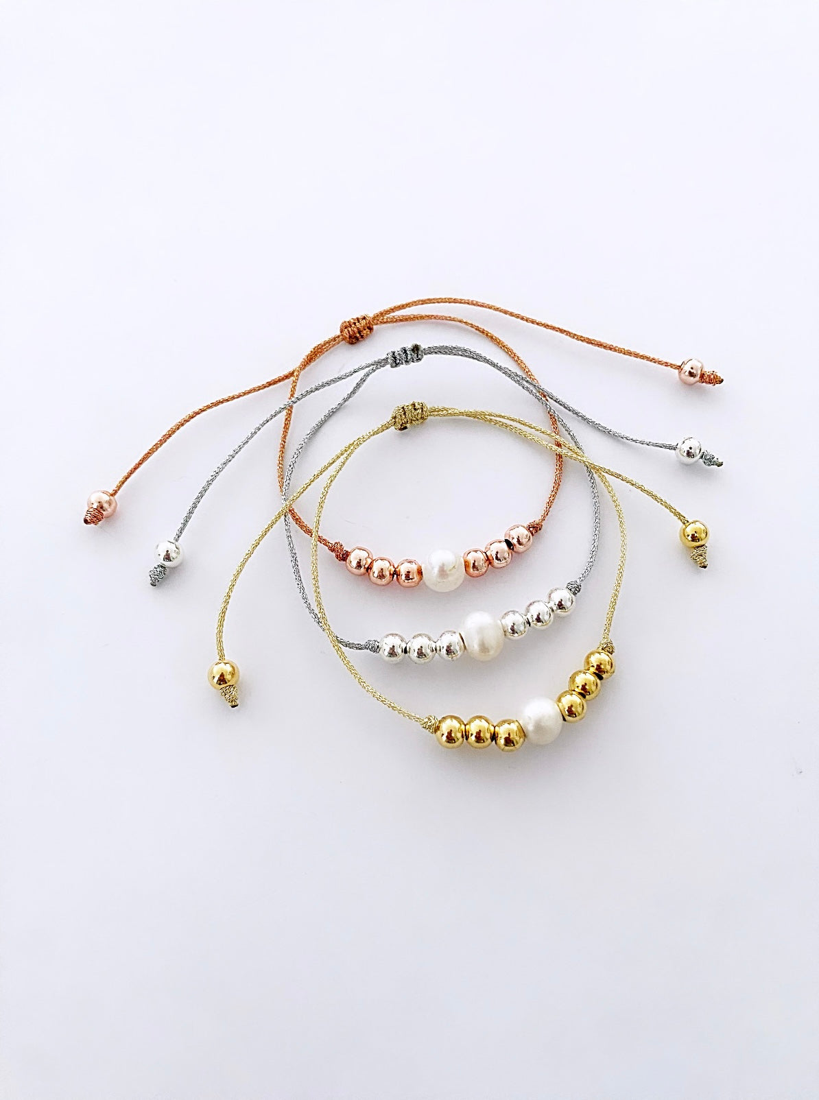 Malla 3 tones bracelets set