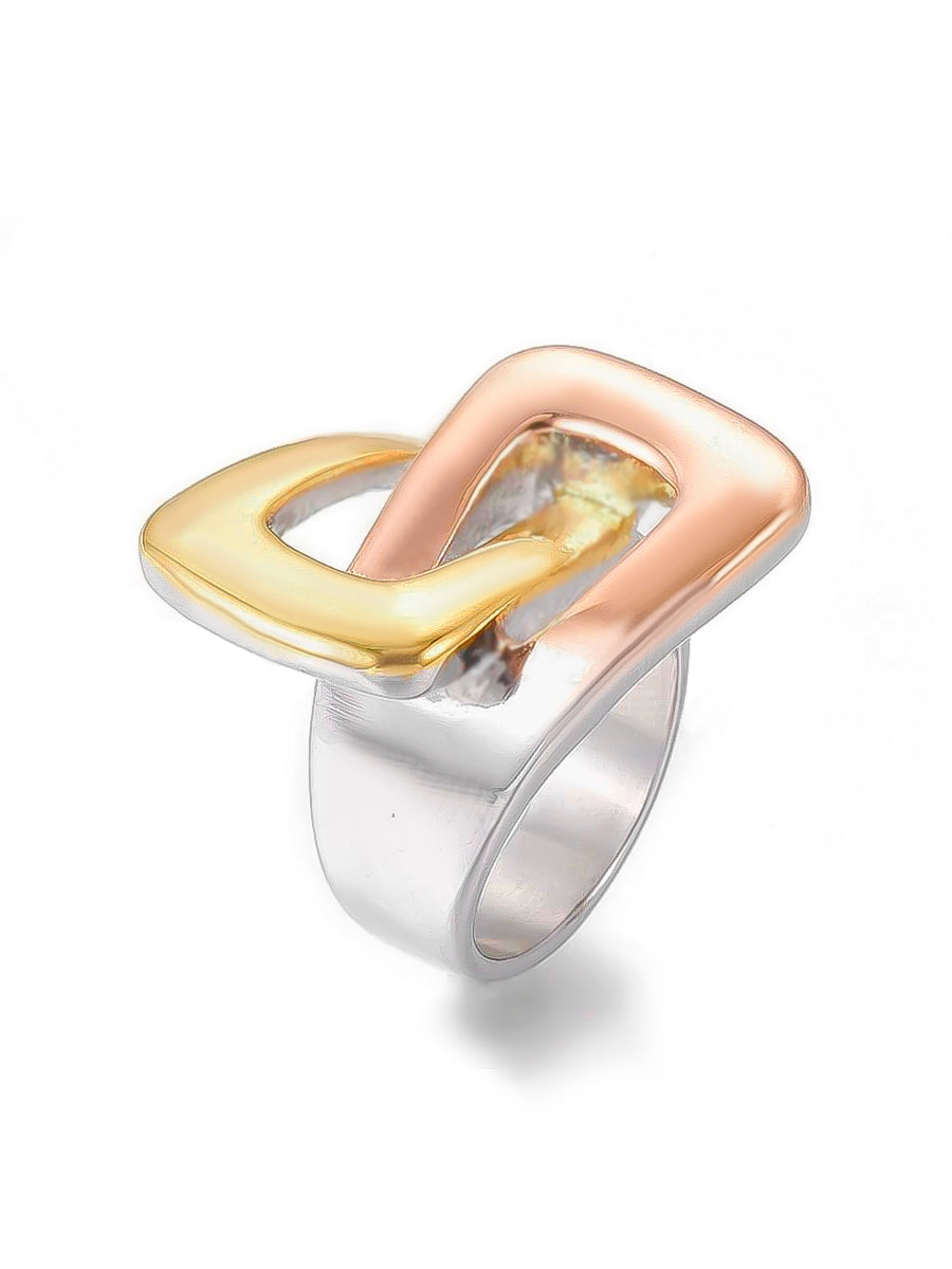 Alaika three tones ring