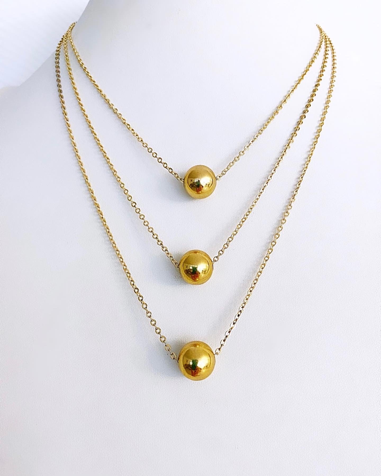 Bella chain layers necklace set of 3