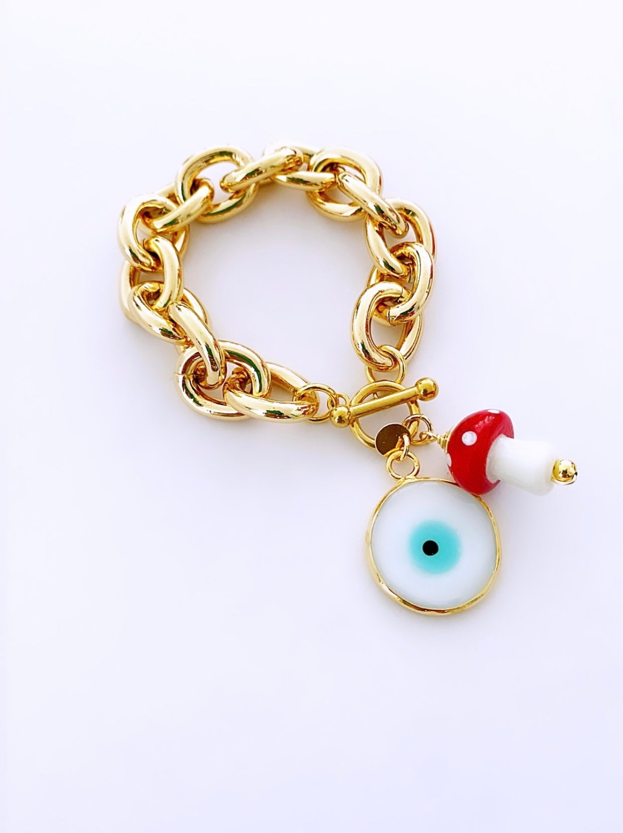 Leyra eye chain bracelet